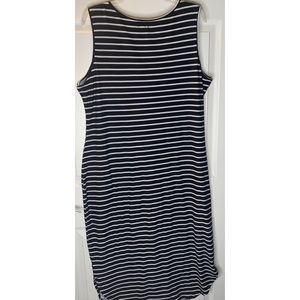 Ultra Flirt black & white striped dress